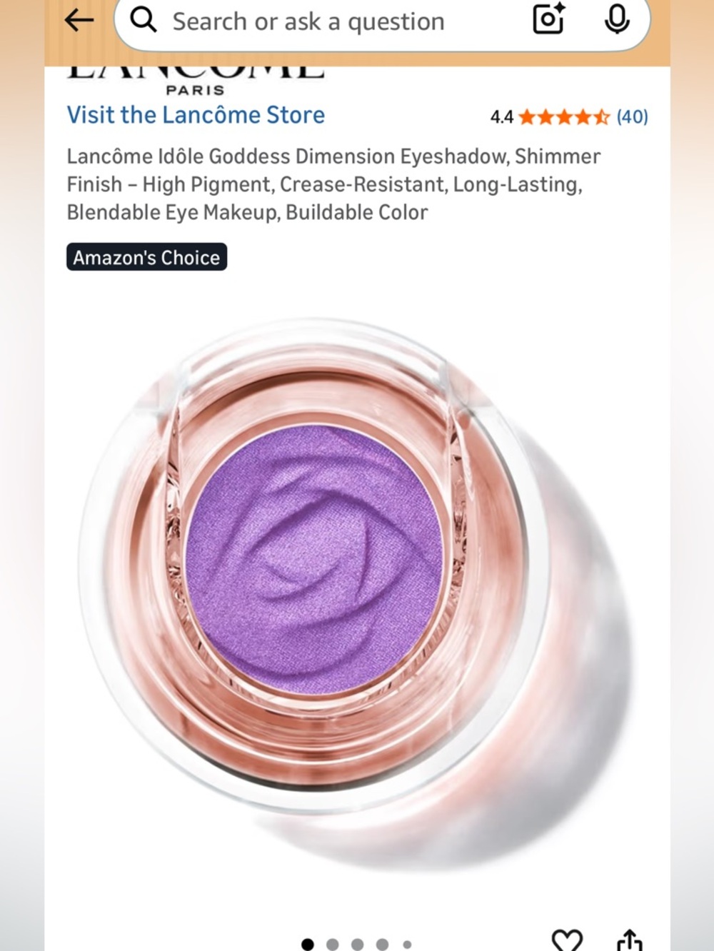 Lancôme Idôle Goddess Dimension Eyeshadow,l– 07 stellar light/midnight eclipse